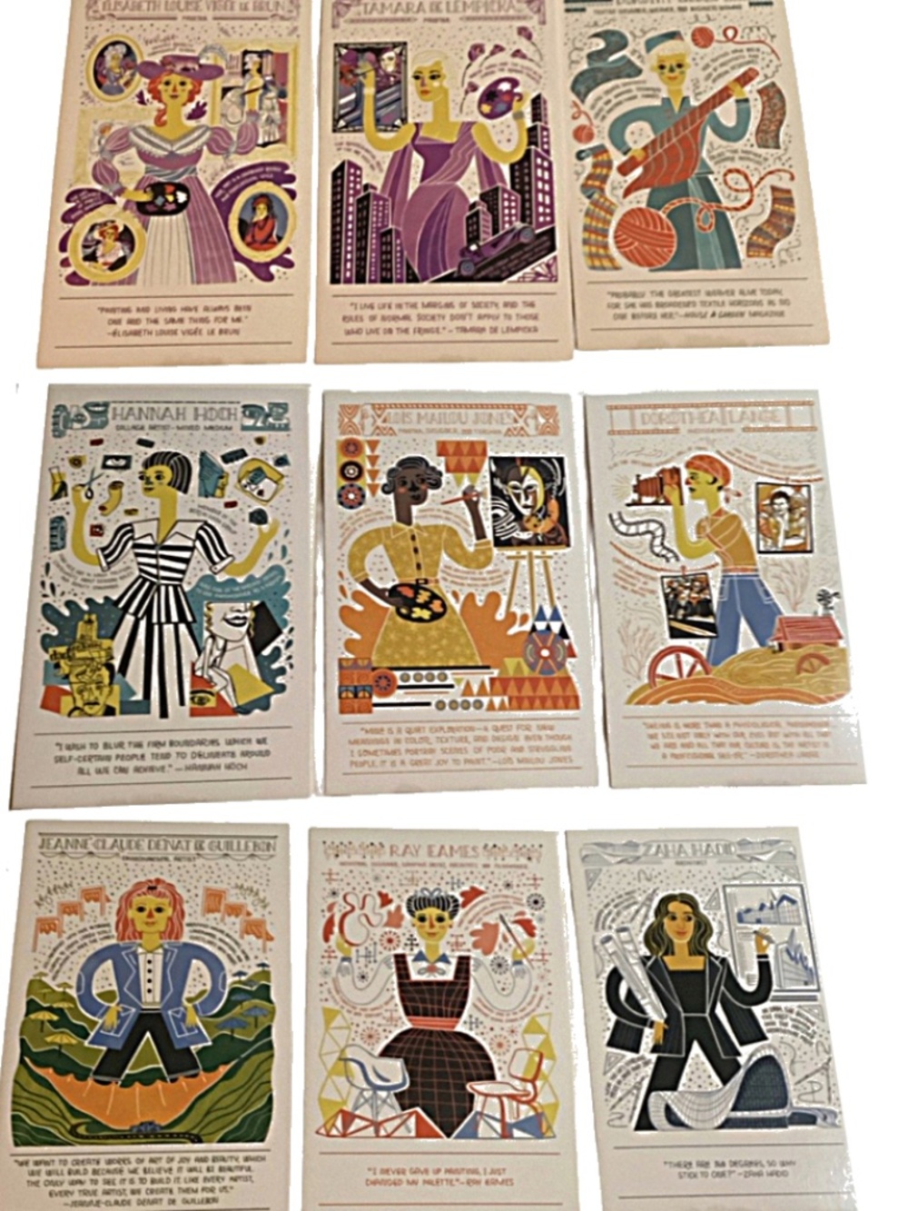 Set of 9 Famous Women Artists, by Rachel Ignotofsky - READ